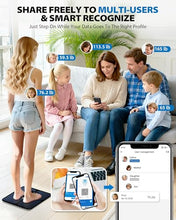 Load image into Gallery viewer, ABLEGRID Body Fat Scale,Digital Smart Bathroom Scale for Body Weight, Large Color Display Screen, 22 Body Composition Metrics BMI, Water Weigh, Heart Rate, Baby Mode, 400lb, Rechargeable
