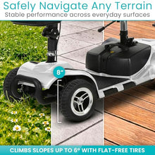 Load image into Gallery viewer, Vive 4 Wheel Mobility Scooter - Electric Powered Wheelchair Device - Compact Heavy Duty Mobile for Travel, Adults, Elderly - Long Range Power Extended Battery with Charger & Basket