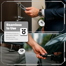 Load image into Gallery viewer, ClutchLoop Anti-Theft Phone Tether - Universal Adhesive Anchor, Retractable Steel Line and Locking Carabiner (White)