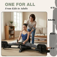 Load image into Gallery viewer, Vohala Heavy Duty Leg Stretcher, 400LBS Leg Stretch Machine, Steel Frame Equipment Splits Machine, Improve Flexibility Training Machine for Home Gym Split and Fitness (Black-Red)