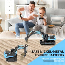 Load image into Gallery viewer, RC Excavators Rechargeable Battery Digger Hydraulic Construction Toys Vehicles