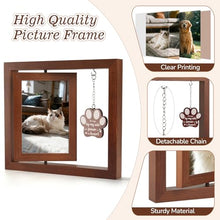 Load image into Gallery viewer, Ricalin Dog Memorial Gifts for Loss of Dog, Rotating Wooden Picture Frame