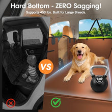 Load image into Gallery viewer, JKLESA Hard Bottom Dog Car Seat Cover, 52"×65", Waterproof PU Leather