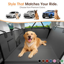 Load image into Gallery viewer, JKLESA Hard Bottom Dog Car Seat Cover, 52"×65", Waterproof PU Leather