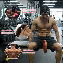 Load image into Gallery viewer, Adjustable Neck Harness with Pulley System & Resistance Bands – Multi-Directional Neck Weight Lifting Training for Strength, Stability & Posture – Padded Head Strap for Athletes & Fitness