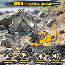Load image into Gallery viewer, Remote Control Excavator Toy RC Play Excavator Construction Vehicles
