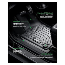 Load image into Gallery viewer, VIWIK Floor Mats Compatible for 2013-2018 Ram 1500/2500/ 3500 Crew Cab, 2019-2024 Ram 1500 Classic Crew Cab, Automotive Car Floor Mats All Weather Custom Floor Liners TPE Black
