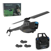 Load image into Gallery viewer, RC Helicopter with Camera for Adults, Black Hornet Aerial RC Vehicle Reconnaissance Aircraft Model, Three Batteries (RTF)