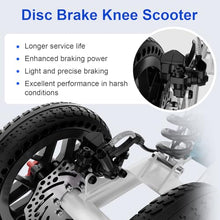 Load image into Gallery viewer, BlessReach Knee Scooter, All Terrain Foldable Knee Scooter Walker, Disc Brake Knee Walker for Foot Injuries Compact Crutches Alternative