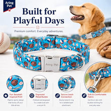 Load image into Gallery viewer, ARING PET Boy Dog Collar for Puppy Small Medium Large Dogs-Blue Baseball S