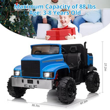 Load image into Gallery viewer, 24V 2 Seater Ride On Car, Electric Car for Kids with Remote Control, Ride On Dump Truck for Kids with Light Switch