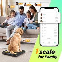 Load image into Gallery viewer, Scale for Body Weight and Fat Percentage, RunStar Digital Accurate Bathroom Smart Scale with Large Display, FSA&HSA Eligible 13 Body Composition Analyzer Sync App, Black Gold