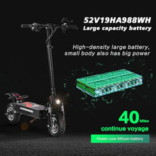Load image into Gallery viewer, 10” Fat Tire Car Trunk Storage High Speed Scooters, Adult Teenager Ladies Scooter, Mountain Off-Road City Commute to Work Foldable Electric Scooter
