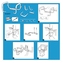 Load image into Gallery viewer, Carex Toilet Safety Frame - Toilet Safety Rails With Adjustable Width - Toilet Rails For Elderly, Handicap, Home Health Care Equipment After Surgery, Supports 300lbs