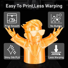 Load image into Gallery viewer, DO3D Silk Orange PLA Satin Shiny 3D Printer Filament, 1.75mm Diameter 1kg Spool 2.2lbs for FDM 3D Printers