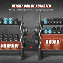 Load image into Gallery viewer, 3-Tier Dumbbell Rack, 1200LB Capacity Adjustable Weight Rack for Home Gym -(Rack Only)