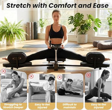 Load image into Gallery viewer, Leg Stretch Machine for Splits, 440LBS Heavy Duty Steel Frame Leg Stretcher, Split Machine Training Fitness for Home Gym, 240° Leg Stretching Equipment for Adults Teens Ballet Dance Gymnastics(Black)