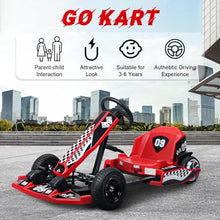 Load image into Gallery viewer, Electric Go Kart for Kids, 36V 350W Motor Drift Kart with 16 MPH Speed, Adjustable Length, Max Load 187lbs