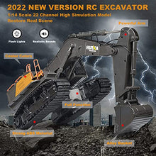 Load image into Gallery viewer, NAM Remote Control Excavator Toy 1/14 Scale Excavator, 22 Channel Upgrade Full Functional Construction Vehicles