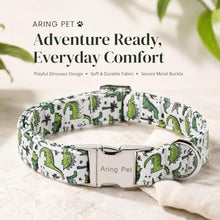 Load image into Gallery viewer, ARING PET Boy Dog Collar for Puppy Small Medium Large Dogs-Green Dinosaur L