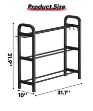 Load image into Gallery viewer, Ansionsol 3-Tier Adjustable Dumbbell Rack, - Black(Rack Only)