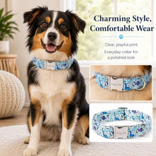 Load image into Gallery viewer, ARING PET Dinosaur Dog Collar, Cute Spring Summer Blue Boy Heavy Duty Doggy Collars with Metal Buckle for Puppy Small Medium Large Dogs-M