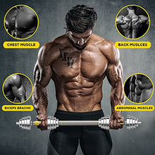 Load image into Gallery viewer, PHOEROS Adjustable Dumbbell Set - 44/66/88 LBS weights set, Dumbbell Barbell 3 in 1, Steel Dumbbells Pair with Connecting Rod for Adults Women Men Fitness Workout, Home Gym Exercise Training Equipment (88lbs)