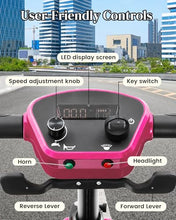 Load image into Gallery viewer, Ecomobi Light Weight Mobility Scooter for Seniors & Adults, 12–30 Mile Range, Foldable Airline Approved Portable 4 Wheel Motorized Scooter with Removable Lithium Battery, 300 lb Capacity, MS02F Pink