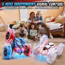 Load image into Gallery viewer, Hamdol STEM Remote Control Car for Kids, 360° Spinning Double-Sided Coloured Design RC Stunt Car
