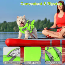 Load image into Gallery viewer, Dogcheer Dog Shark Life Jacket with Handle, Reflective High Buoyancy Swim Jacket for Small, Medium & Large Dogs, Perfect for Swimming, Boating, Paddleboarding, Surfing - Green,L