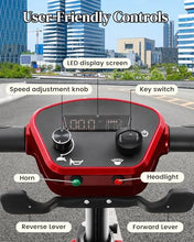 Load image into Gallery viewer, Ecomobi Light Weight Mobility Scooter for Seniors & Adults, 12–30 Mile Range, Foldable Airline Approved Portable 4 Wheel Motorized Scooter with Removable Lithium Battery, 300 lb Capacity, Ultra Red