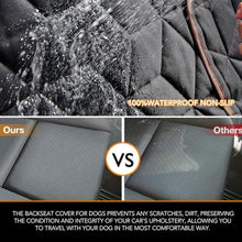 Load image into Gallery viewer, Petiza Dog Car Seat Cover for Back Seat, Heavy-Duty Non-Slip Waterproof Car Bench Protector for Pets,Compatible with Middle Armrests ,Dog Seat Cover Universal for Cars Trucks and SUVs