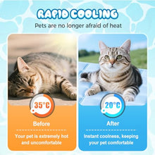 Load image into Gallery viewer, linseyCove Dog Cooling Mat, 2026 Upgraded Cool Gel Mat with Long-Lasting Cool, Waterproof Fabric Portable Cooling Pad for Pets, Pressure-Resistant & Foldable Summer Mat for Indoor/Outdoor Use (Grey)