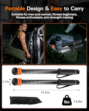 Load image into Gallery viewer, VividPulse 2PCS Weighted Ropeless Battle Ropes for Home Gym - Portable & Quiet Training Rope for HIIT, Strength & Low-Impact Cardio - Full Body Workout Equipment for Men & Women