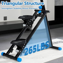 Load image into Gallery viewer, Stair Stepper for Home - Vertical Climber Workout Machine with Stable Frame, Adjustable Handlebar for Full-Body Exercise (Blue)