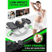 Load image into Gallery viewer, Rock Stepper Cardio Machine for Home Workouts | Low-Impact Fat Burner & Glute Toner with Digital Monitor | 15-Min Quick Silent Stepper, Includes Anti-Slip Mat & Side-to-Side Motion (Pink)