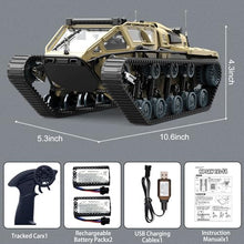 Load image into Gallery viewer, Mostop RC Tank Car, 1:16 Scale 2.4Ghz Remote Control Crawler High Speed Tank, Off-Road RC Tracked Vehicles