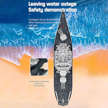 Load image into Gallery viewer, GoolRC Remote Control Warship RC Military Battleship, 1:390 Scale Remote Control Boat for Lakes and Rivers