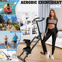 Load image into Gallery viewer, HIKEDIN Stair Stepper Vertical Stair Master with Optional Resistance Bands Adjustable Handlebar & Pedals Climber Exercise Machine for Full-Body Workout, New Version (Black)