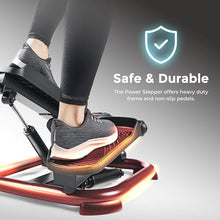 Load image into Gallery viewer, Sunny Health & Fitness 2-in-1 Premium Power Stepper with 400lbs Weight Capacity and Resistance Bands, Low-Impact Cardio with Bluetooth and Free SunnyFit App - SF-S021054