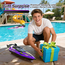 Load image into Gallery viewer, DEERC 17” Large High-Speed RC Jet Boat, Self-Righting Remote Control Boat
