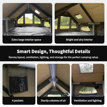 Load image into Gallery viewer, Qeroo® Luxury Inflatable Camping Tent,Wind & Rain Resistant,Breathable & Durable Wear-Resistant Fabric,Built-in Stove Jack,Fast Setup with Pump,All-Season Ready,Dual Doors,Mosquito-Proof Mesh Windows