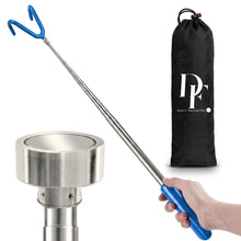 Load image into Gallery viewer, 10 FT Telescoping Pickup Tool Magnetic Pole with Hook, Telescopic Reach Pole Multi-Tool | Includes Double Hook & Strong Magnet Attachments on both sides Portable Utility Tool with Carrying Bag