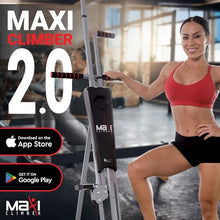 Load image into Gallery viewer, MaxiClimber 2.0 Vertical Climber Exercise Machine w/ Elastic Resistance System