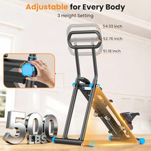 Load image into Gallery viewer, HXD-ERGO Stair Stepper, Upgrade 6-Level Resistance Stair Master with Adjustable Handlebar, Folding Stair Climber Workout Machine (6 Adjustable Resistance-Black)