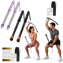 Load image into Gallery viewer, Salario Portable Cordless Battle Ropes – Home Gym Workout Equipment for Intensive Training & Core Strength, Ideal for Home, Office, Travel and Small Spaces(Black & Purple)