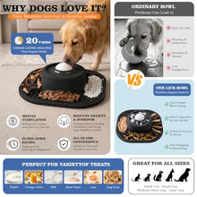 Load image into Gallery viewer, JOJDZD Dog Lick Bowl with Interactive Rolling Ball & Slow Feeder, Black