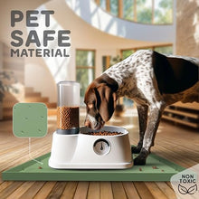 Load image into Gallery viewer, 32x24x1” XL Dog Food Mat - All Purpose Under Sink Liner, Washer and Dryer Covers for The Top, Silicone Griddle Mat for Blackstone - Raised Edges Dog Mat for Food and Water Prevent Spill, Waterproof