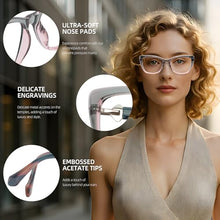 Load image into Gallery viewer, DOERAYM Blue Light Glasses for Woman: Amber Tint Reading Glasses for Night Shift Nurses & Office Workers
