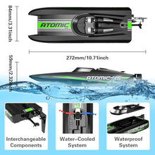 Load image into Gallery viewer, volantexrc Remote Control Boats for Pools and Lakes 20+MPH AtomicXS High Speed RC Boat for Adults